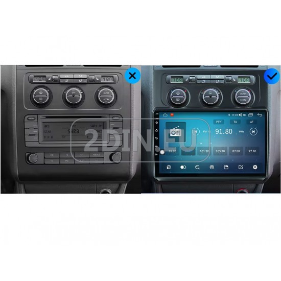 VW Touran - 10.1" МУЛТИМЕДИЯ / Навигация android 16